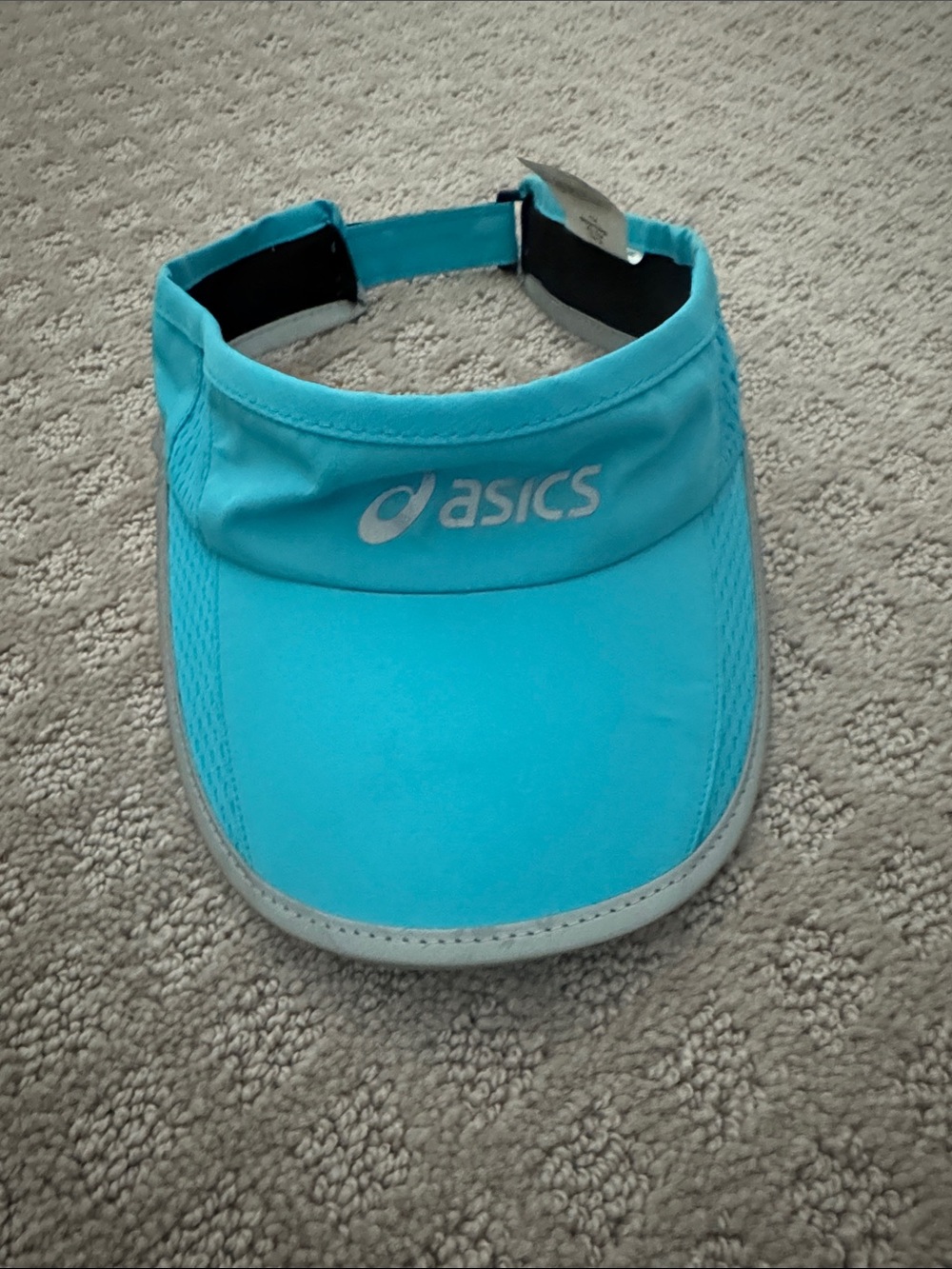 ASICS Turquoise Performance Visor with Reflective Logo